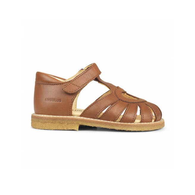 Heart Sandals in Cognac by Angulus