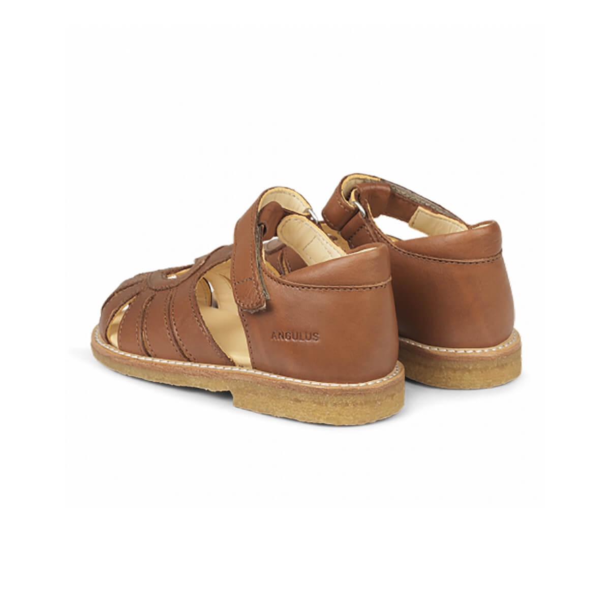 Heart Sandals in Cognac by Angulus