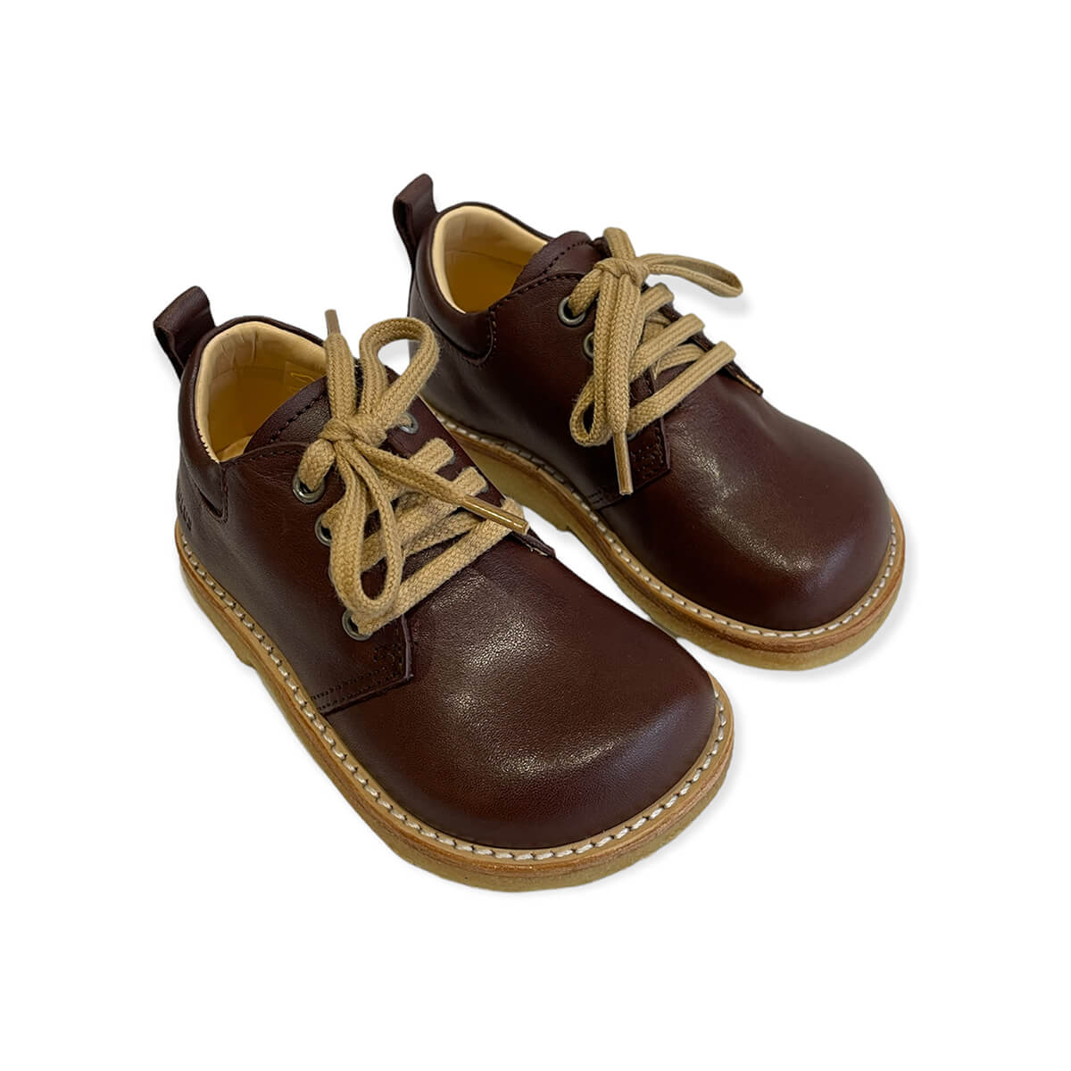 Fit Lace Up Shoe in Brown Angulus – Junior Edition