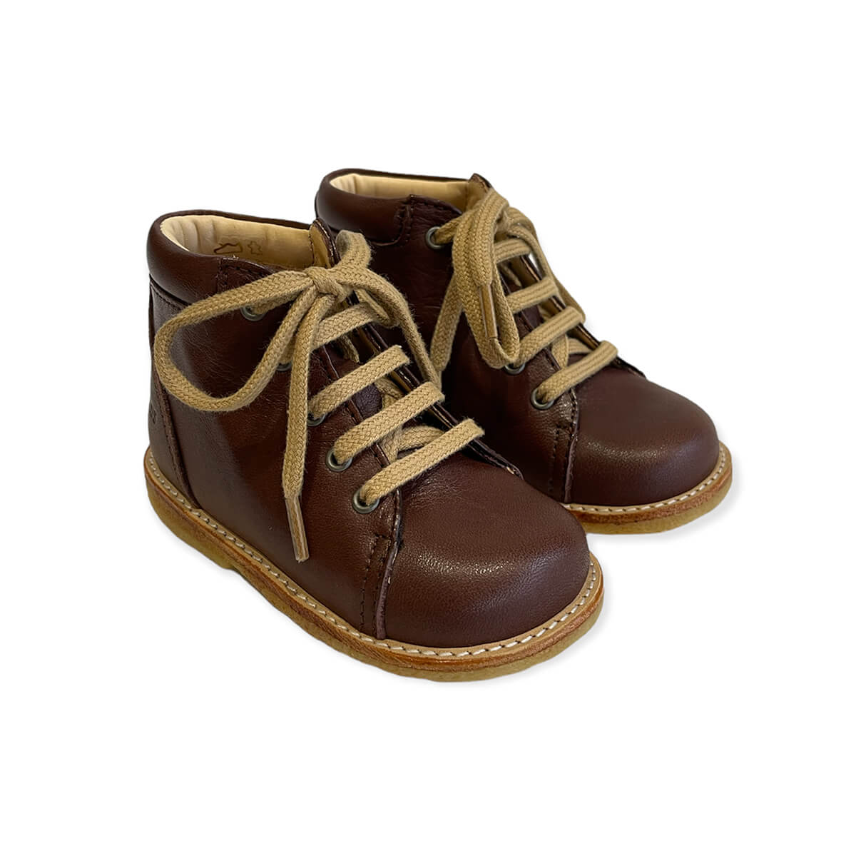 Henstilling Landbrug Brawl Lace Up Starter Boots in Angulus Brown by Angulus – Junior Edition