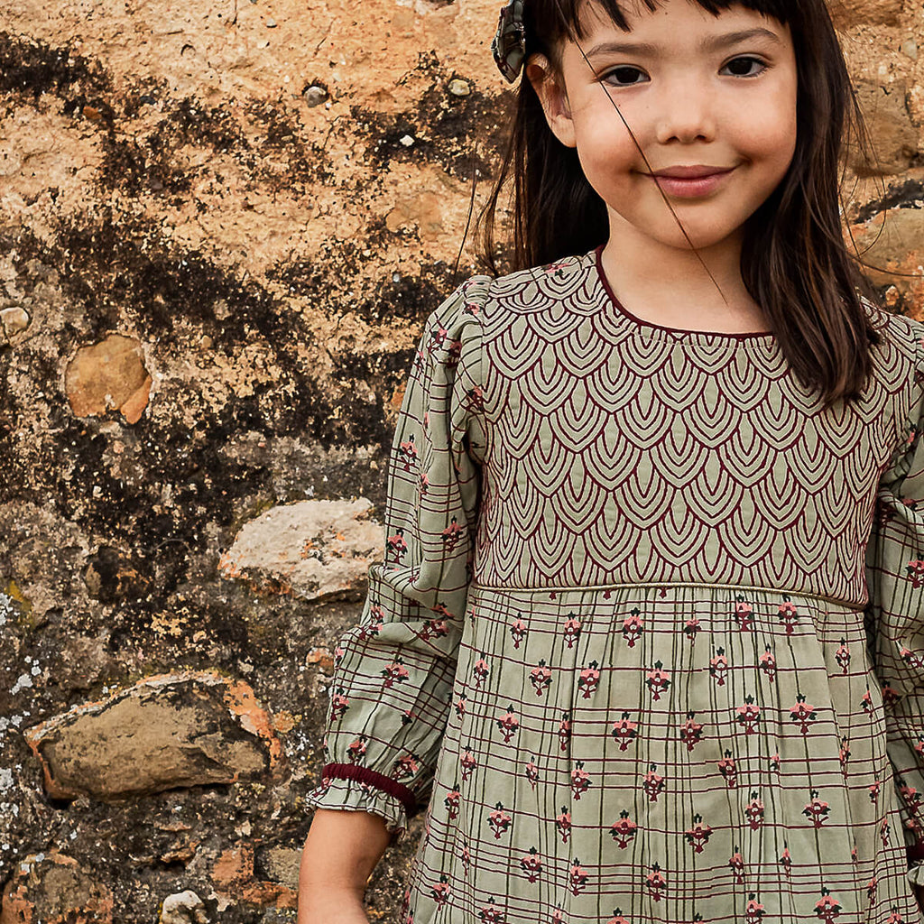 Jasmin Dress in Nara Print by Bachaa