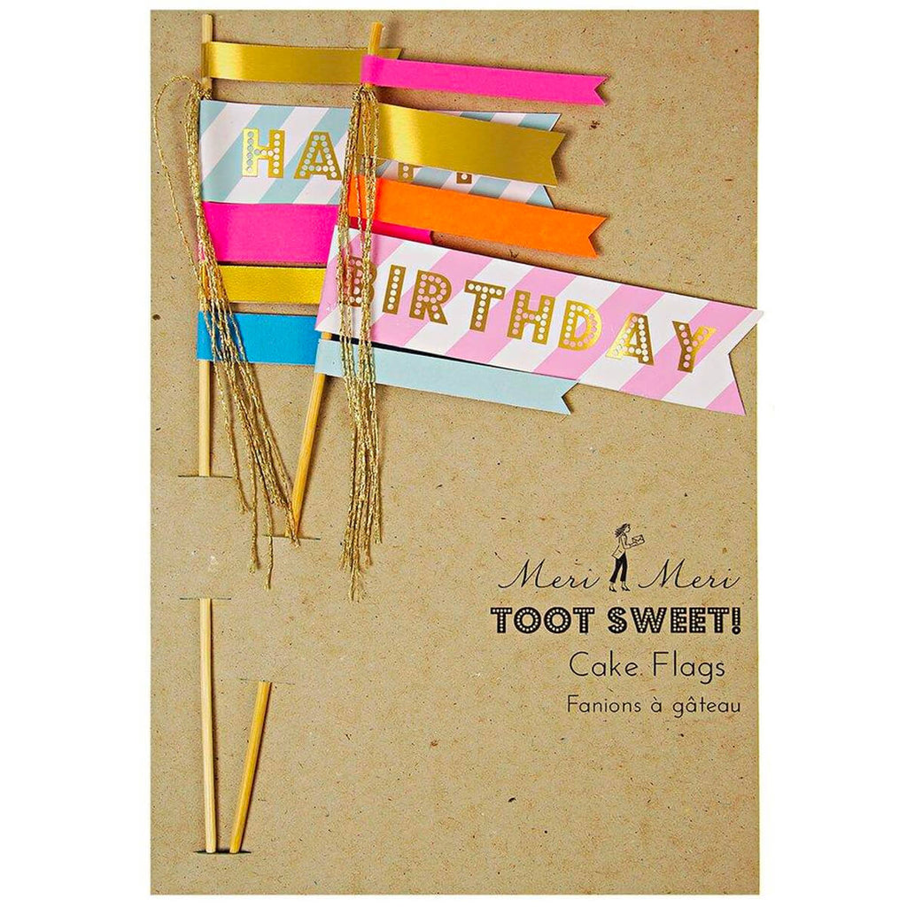 Birthday Flag Cake Toppers by Meri Meri