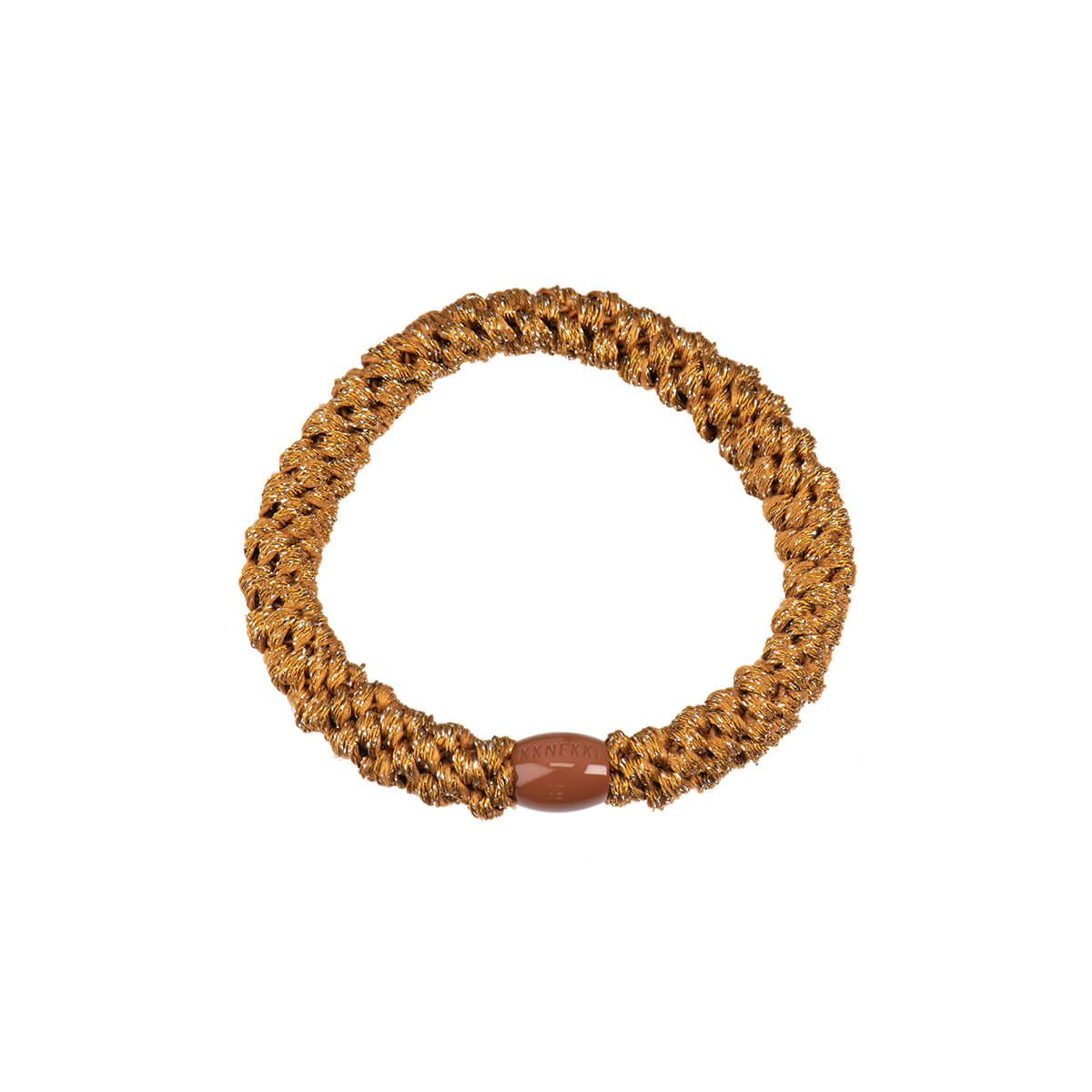 Kknekki Snag Free Hair Band in Light Curry Glitter by Bon Dep