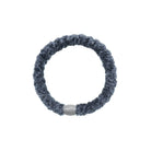 Kknekki Velvet Hair Band in Dusty Grey Blue by Bon Dep
