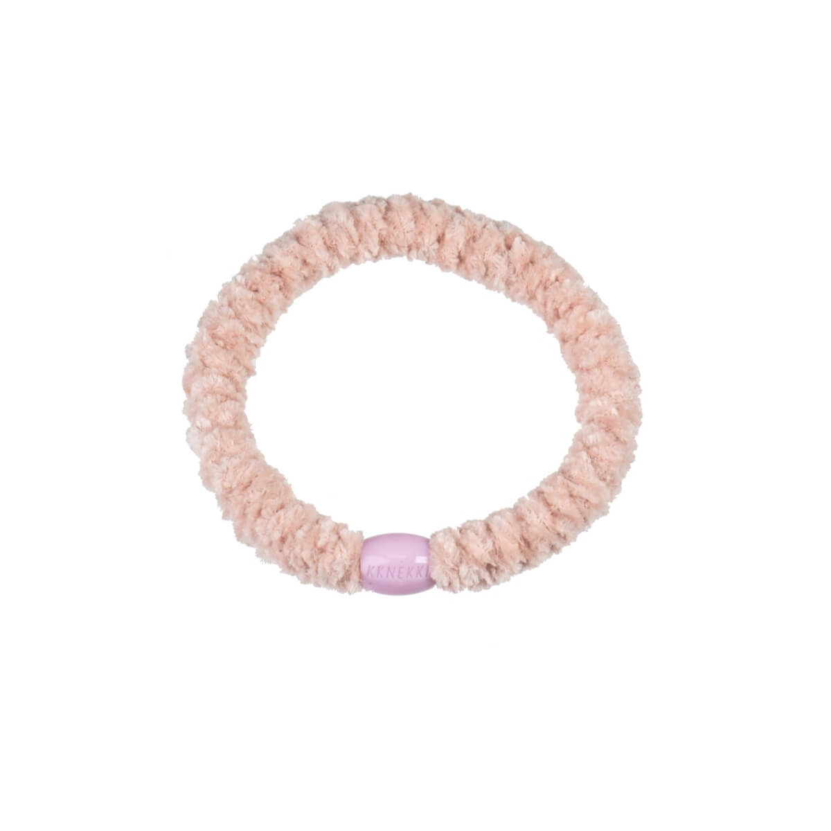 Kknekki Velvet Hair Band in Dusty Light Pink by Bon Dep