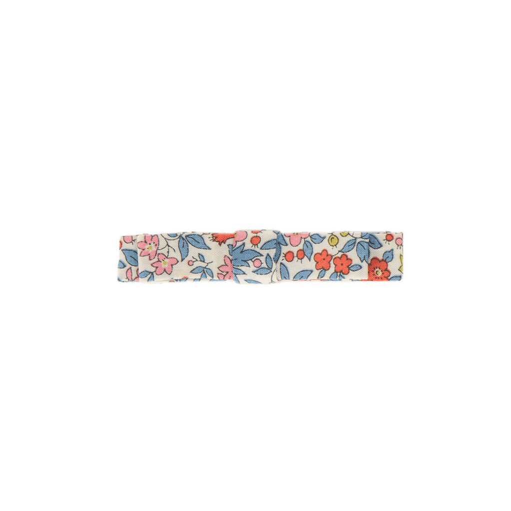 Liberty Alligator Hair Clip in Red Chamomile by Bon Dep