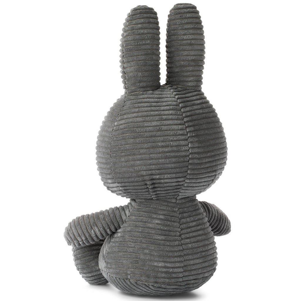 Extra Large Corduroy Miffy in Grey (50cm) by Bon Ton Toys