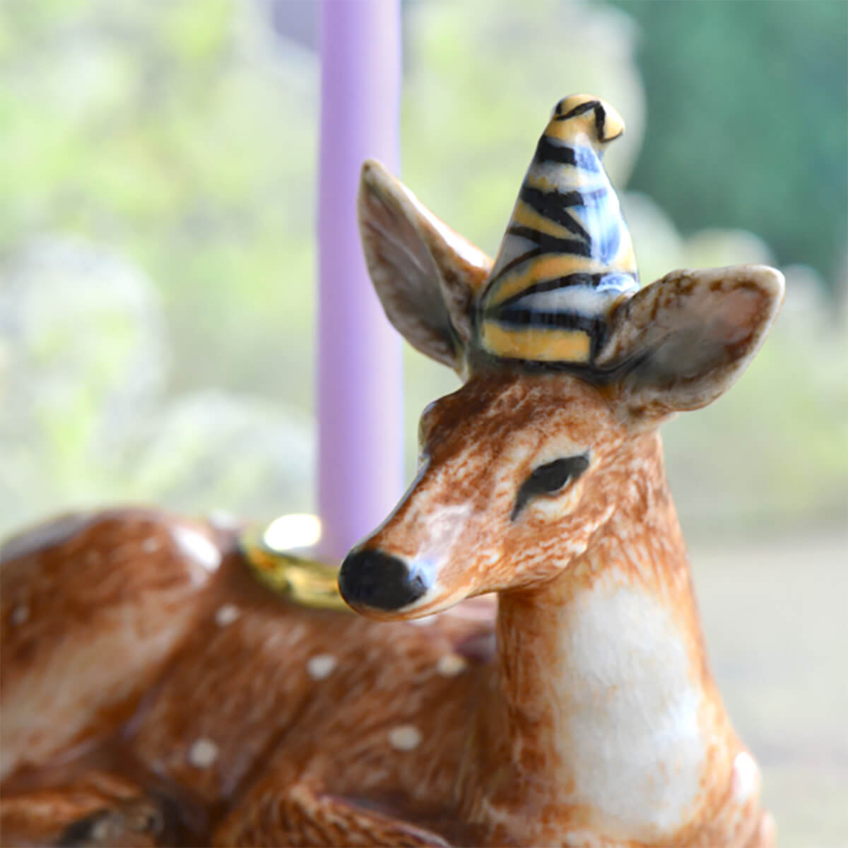 Deer Party Animal Ceramic Cake Topper by Camp Hollow