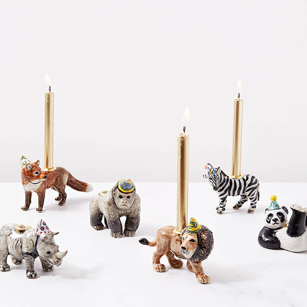 Gorilla Party Animal Ceramic Cake Topper by Camp Hollow