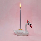 Swan Party Animal Ceramic Cake Topper by Camp Hollow