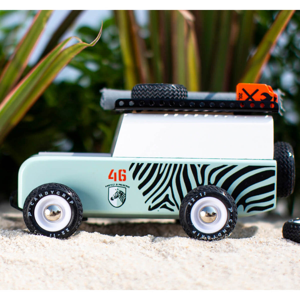 Drifter Zebra Car By Candylab Toys