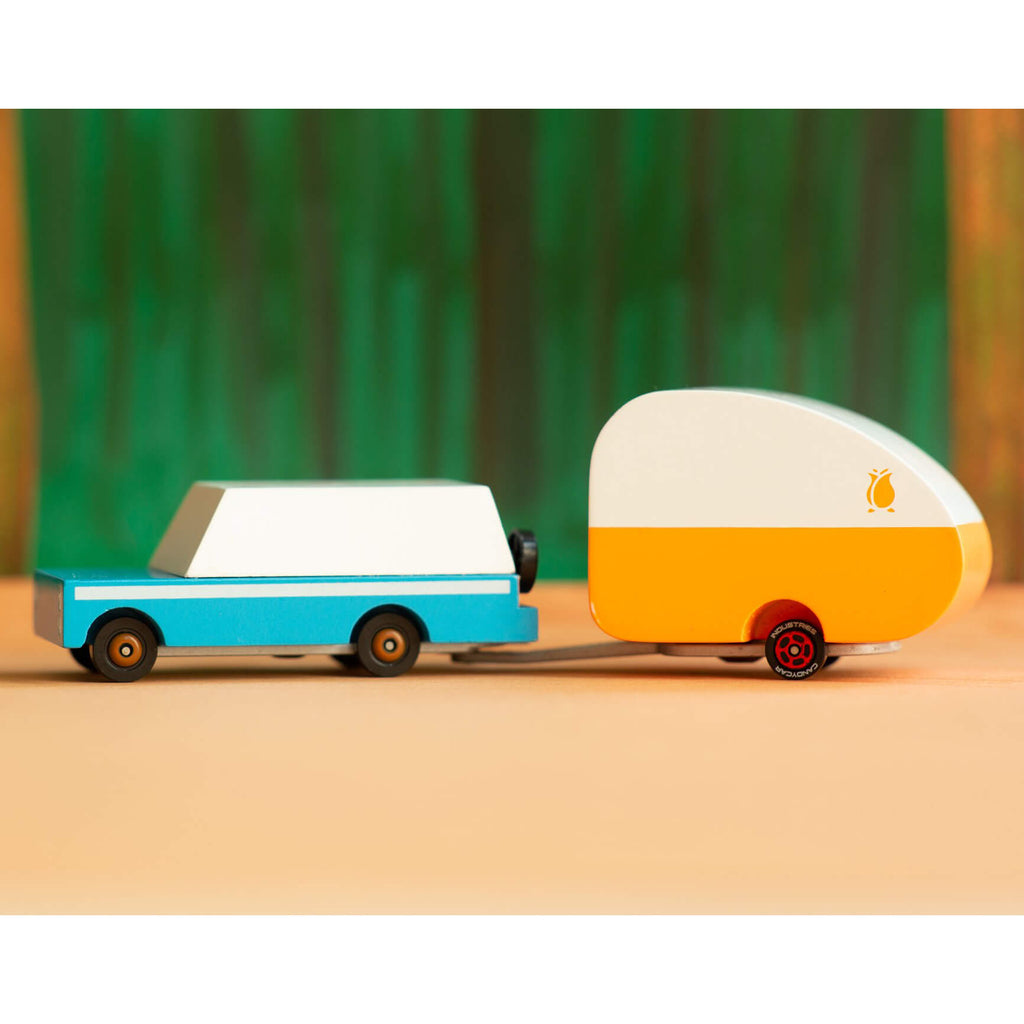 Rosebud Camper Trailer For Mini Candycar By Candylab Toys