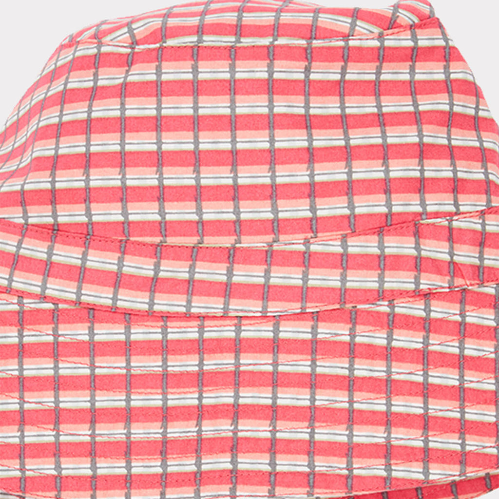 Wembley Sun Hat in Red Painted Check by Caramel