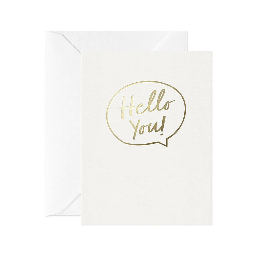 Hello You Mini Greetings Card by Leah Quinn for Card Nest