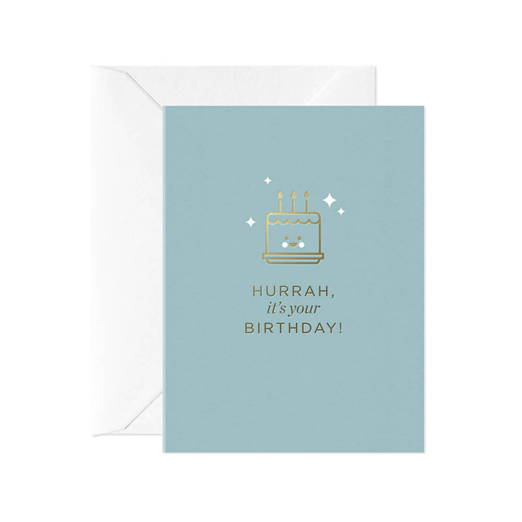 Hurrah Its Your Birthday Mini Greetings Card by Card Nest