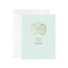Yippee Its Twins Mini Greetings Card by Card Nest