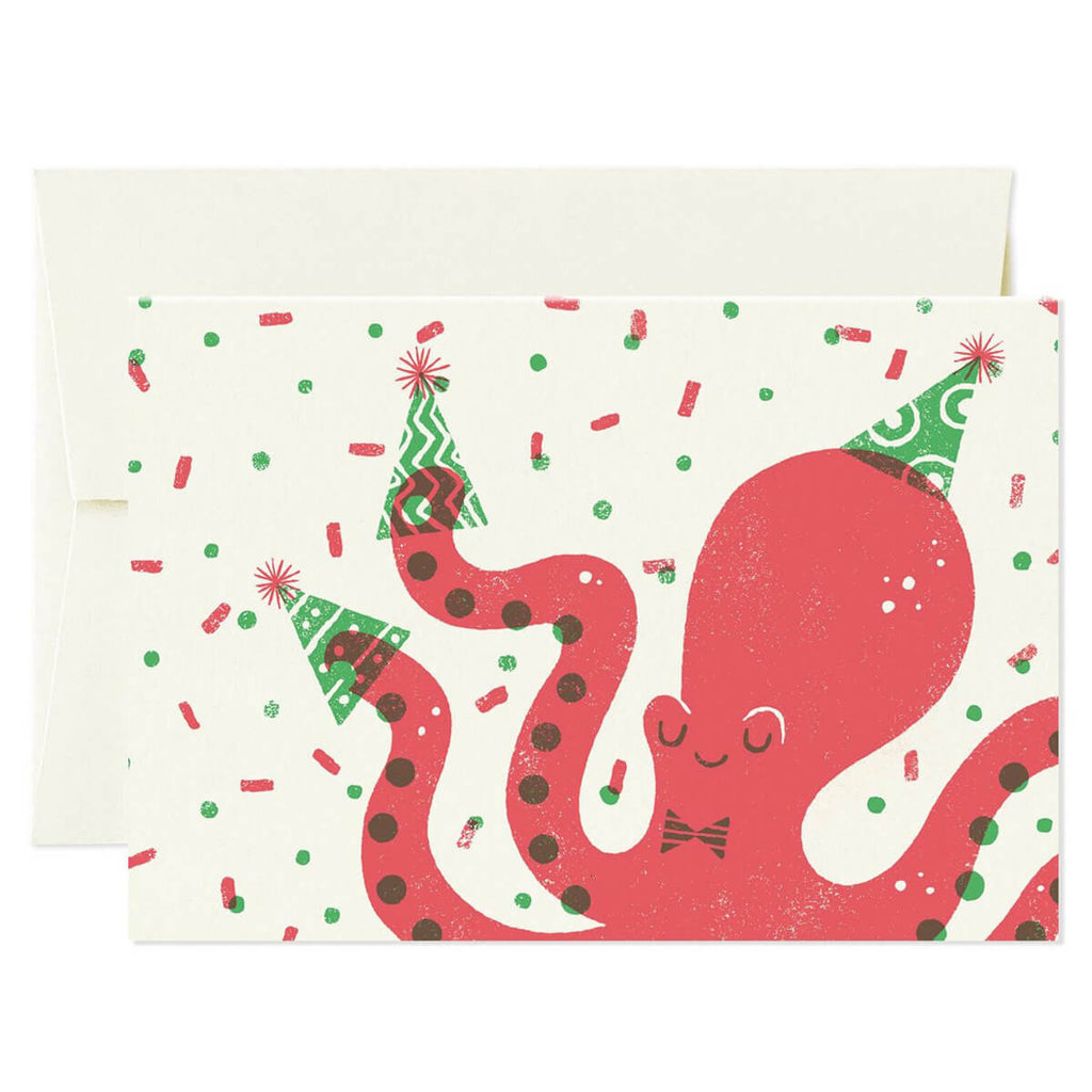 Octopus Greetings Card by Lydia Nichols for Card Nest