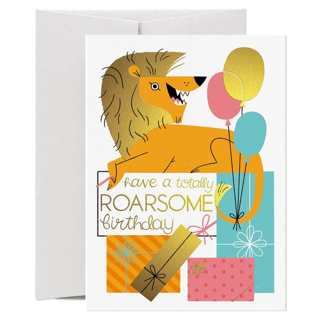 Totally Roarsome Greetings Card by Ellen Surrey for Card Nest