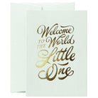 Welcome Little One Greetings Card in Mint Green by Sean Tulgetsken for Card Nest