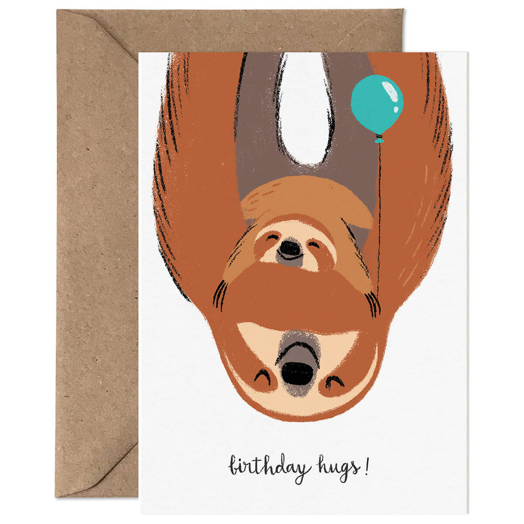 Birthday Hugs Greetings Card by Carolina Buzio for Card Nest