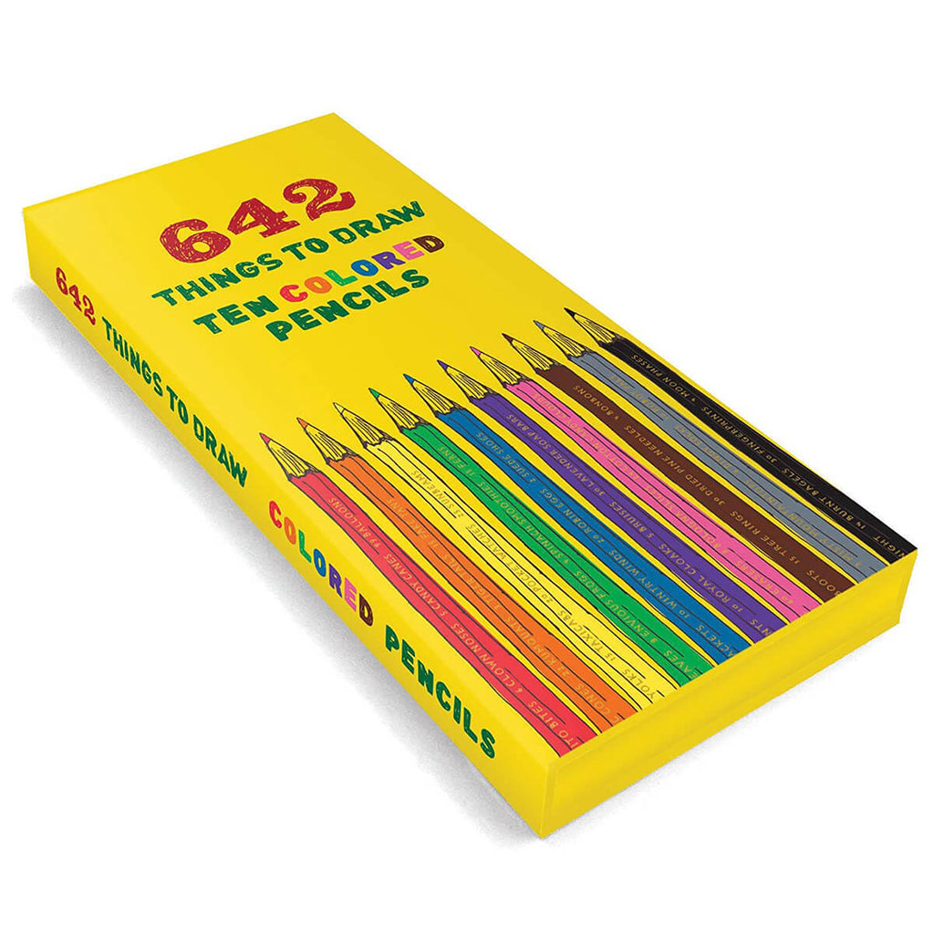 642 Things To Draw Box Of 10 Coloured Pencils by Chronicle Books