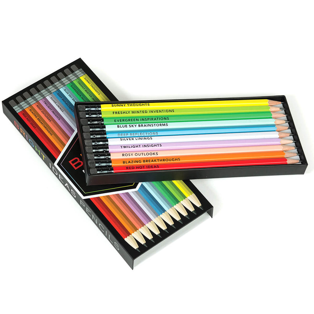 Bright Ideas Box Of 10 Graphite HB Pencils by Chronicle Books