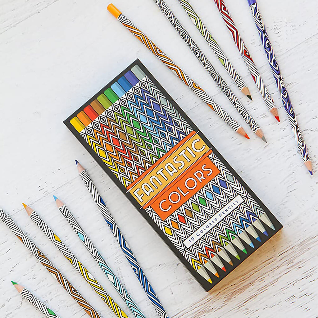 Fantastic Colors Box Of 10 Coloured Pencils by Chronicle Books