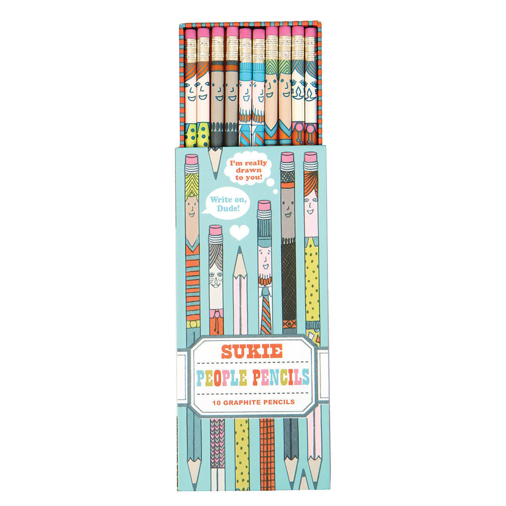 Sukie Box Of 10 People Pencils by Chronicle Books