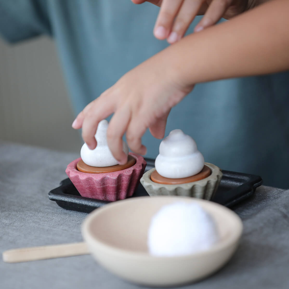 Cupcake Wooden Play Set by PlanToys