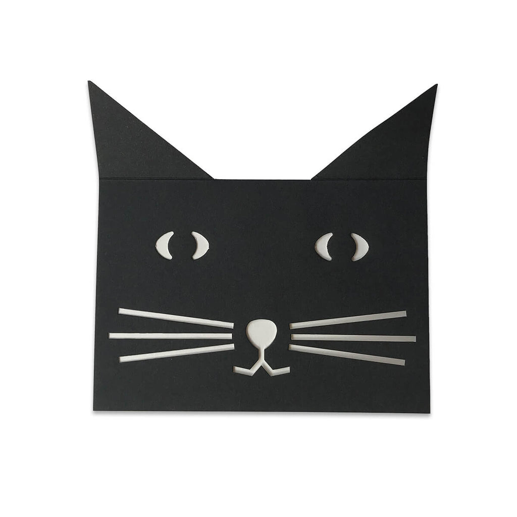 The Black Cat Greetings Card by Cut&Make