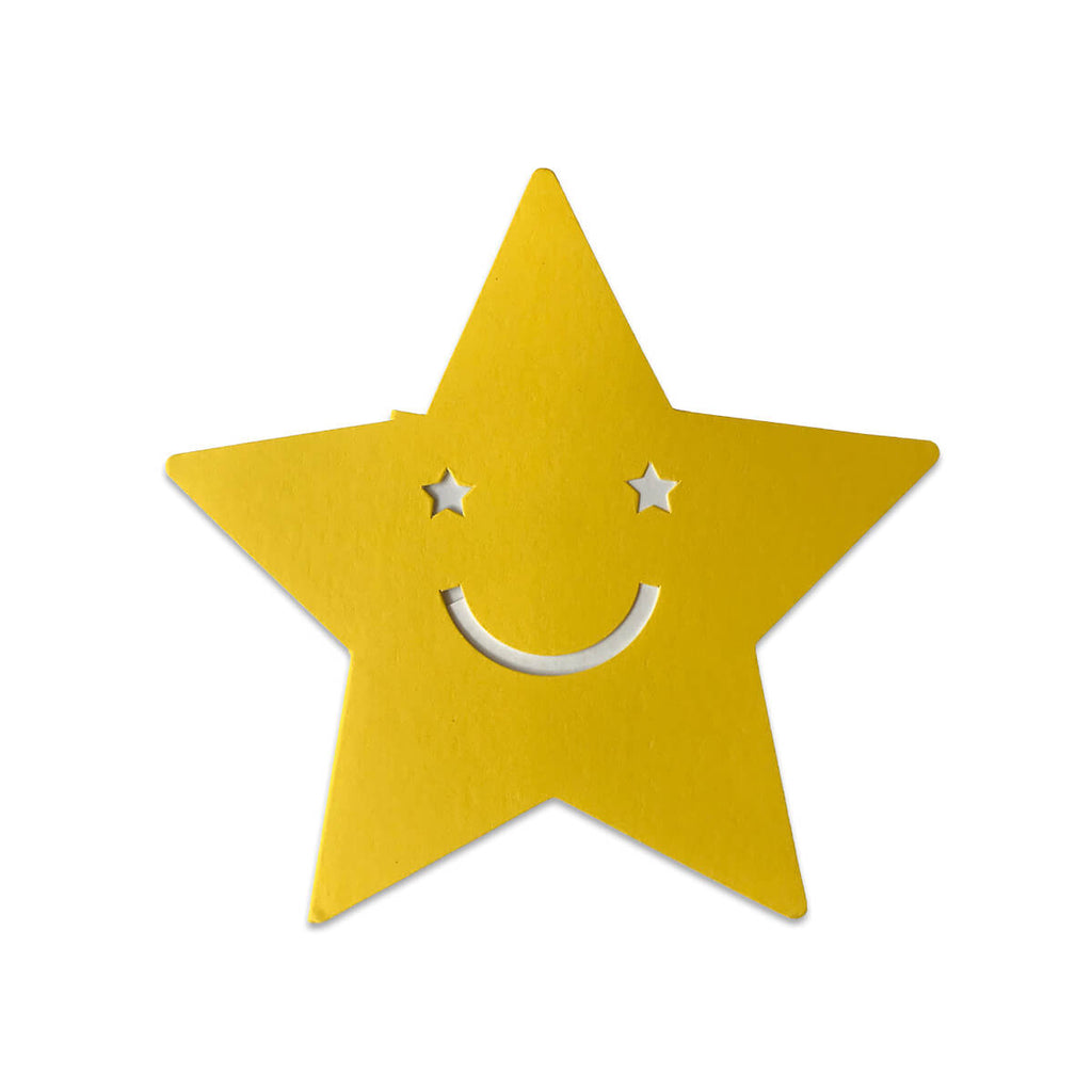 Happy Star Greetings Card by Cut&Make