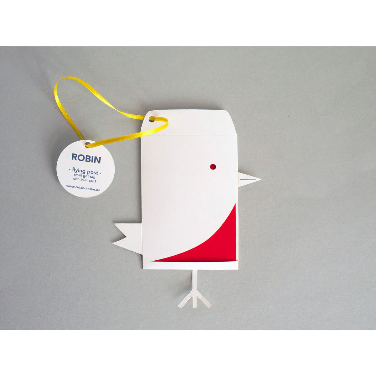 Robin Envelope Gift Tag / Greetings Card by Cut&Make