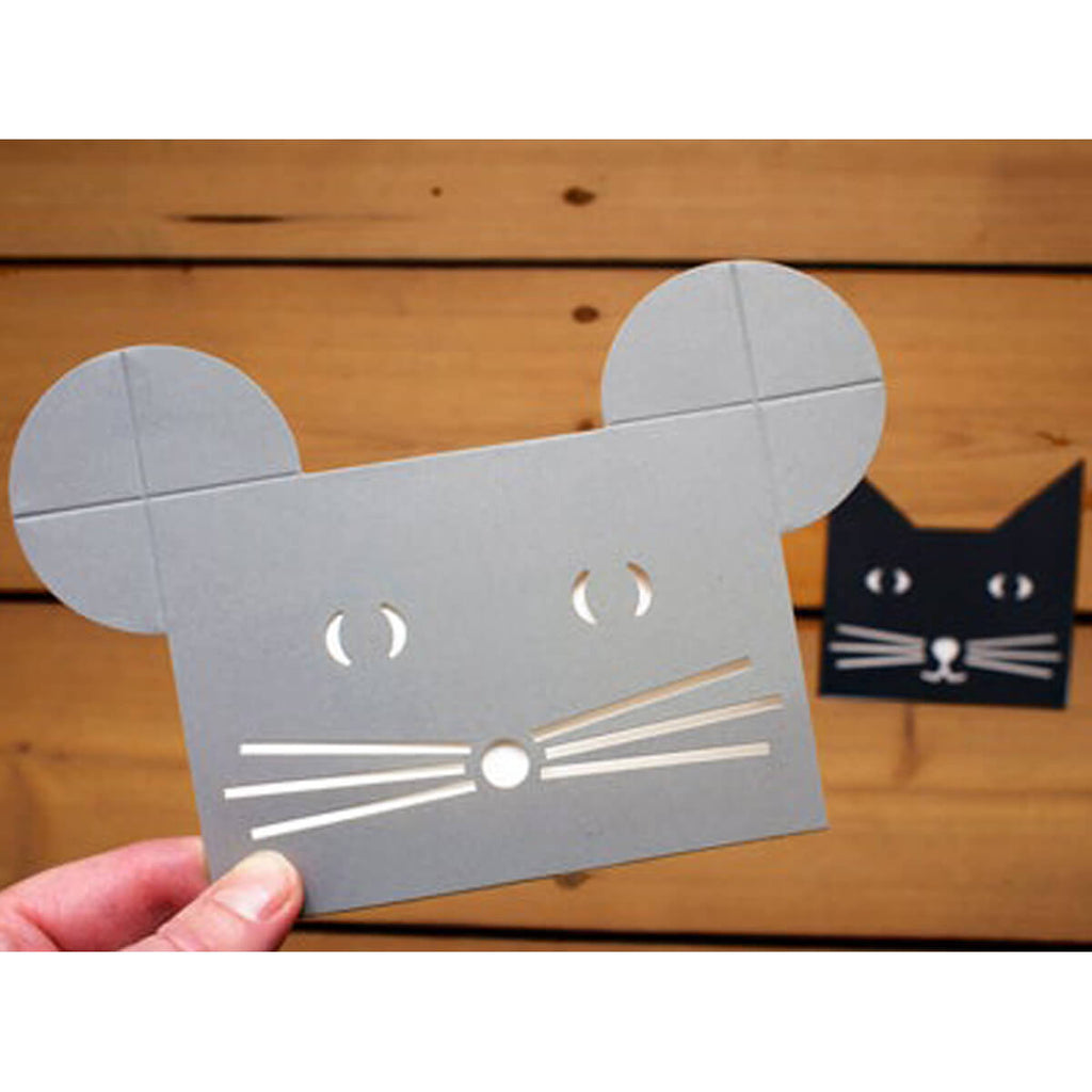 The Grey Mouse Greetings Card by Cut&Make