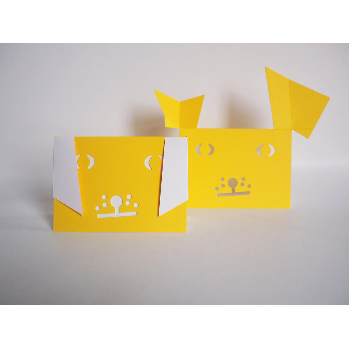 The Yellow Dog Greetings Card by Cut&Make