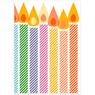 Candles Greetings Card by Dicky Bird