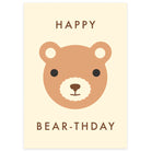 Happy Bear-thday Greetings Card by Dicky Bird