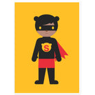 Superbear Greetings Card by Dicky Bird