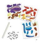 Dinosaur Puppets Colouring In Paper Craft Kit by Djeco