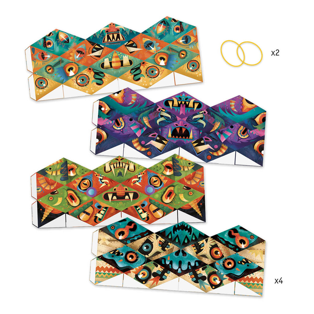 Flex-Monsters Kaleidocycles Folding Art Craft Kit by Djeco