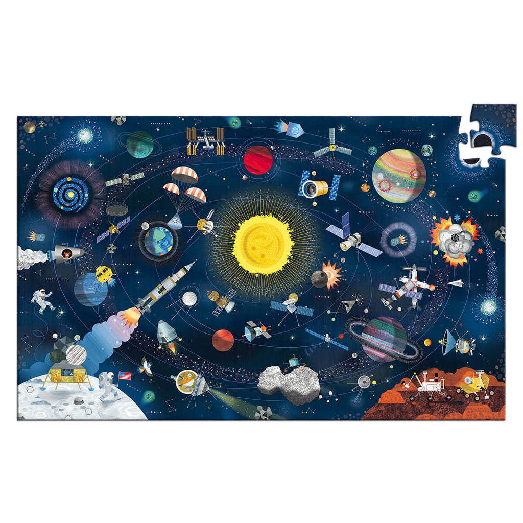 Space 200 Piece Observation Jigsaw Puzzle by Djeco