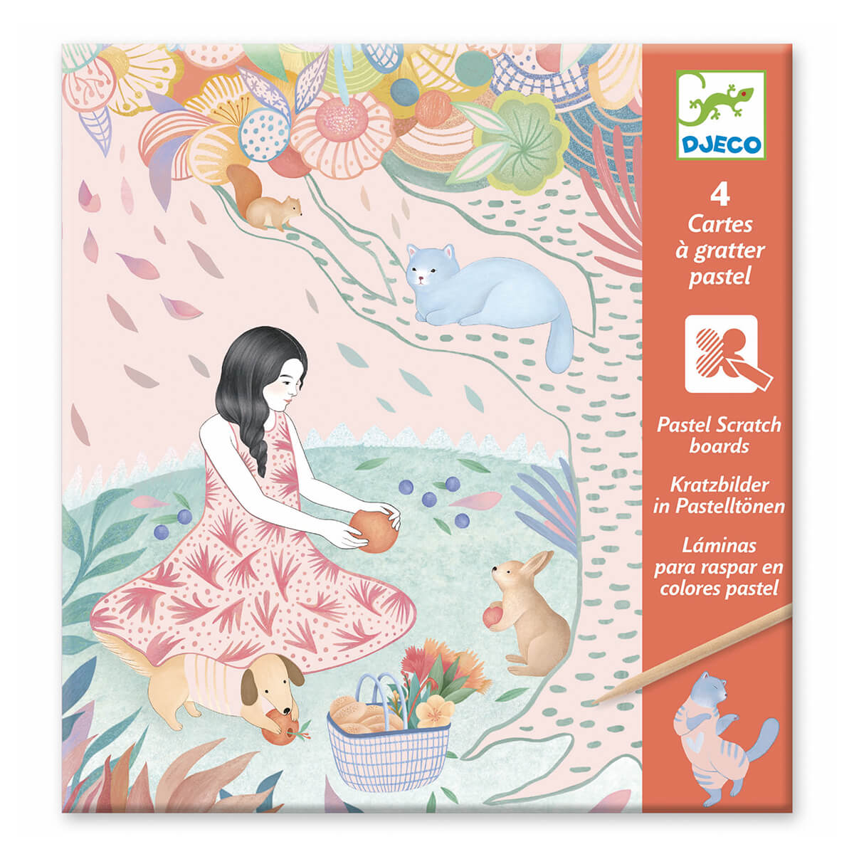 The Picnic Pastel Scratch Boards by Djeco