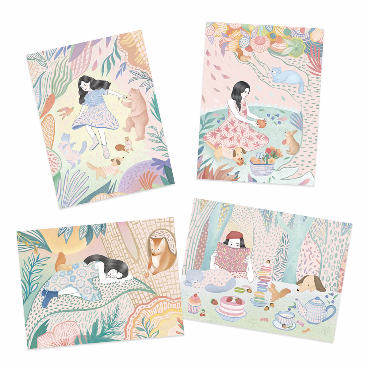 The Picnic Pastel Scratch Boards by Djeco