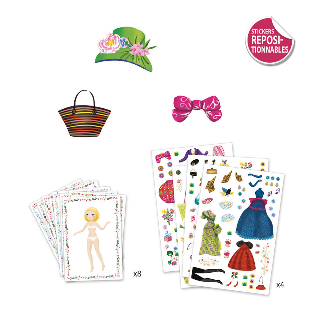 Massive Fashion Stickers And Paper Dolls by Djeco