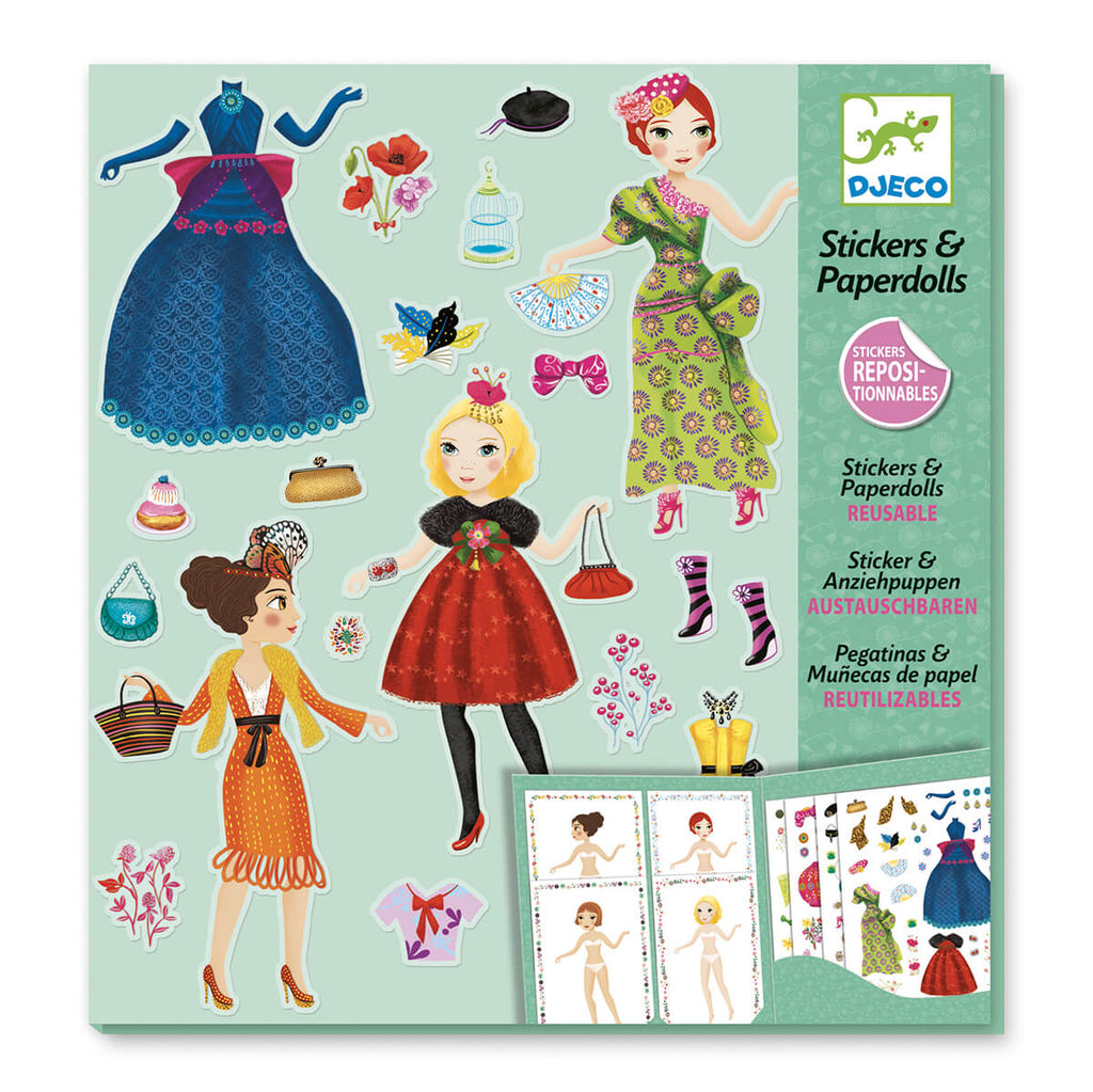 Massive Fashion Stickers And Paper Dolls by Djeco