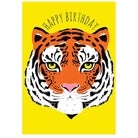 Happy Birthday Tiger Print Greetings Card by Bex Parkin for Earlybird Designs