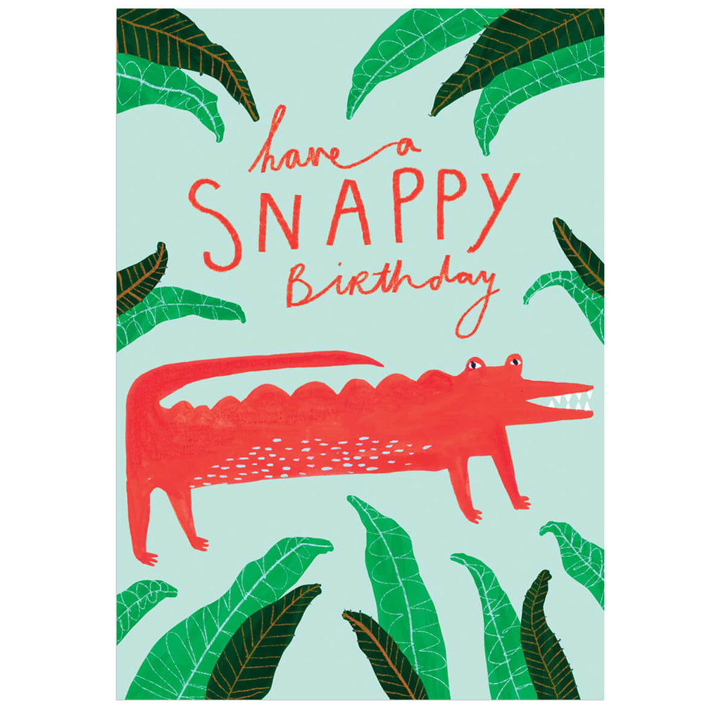 Have A Snappy Birthday Greetings Card by Amy Hodkin for Earlybird Designs