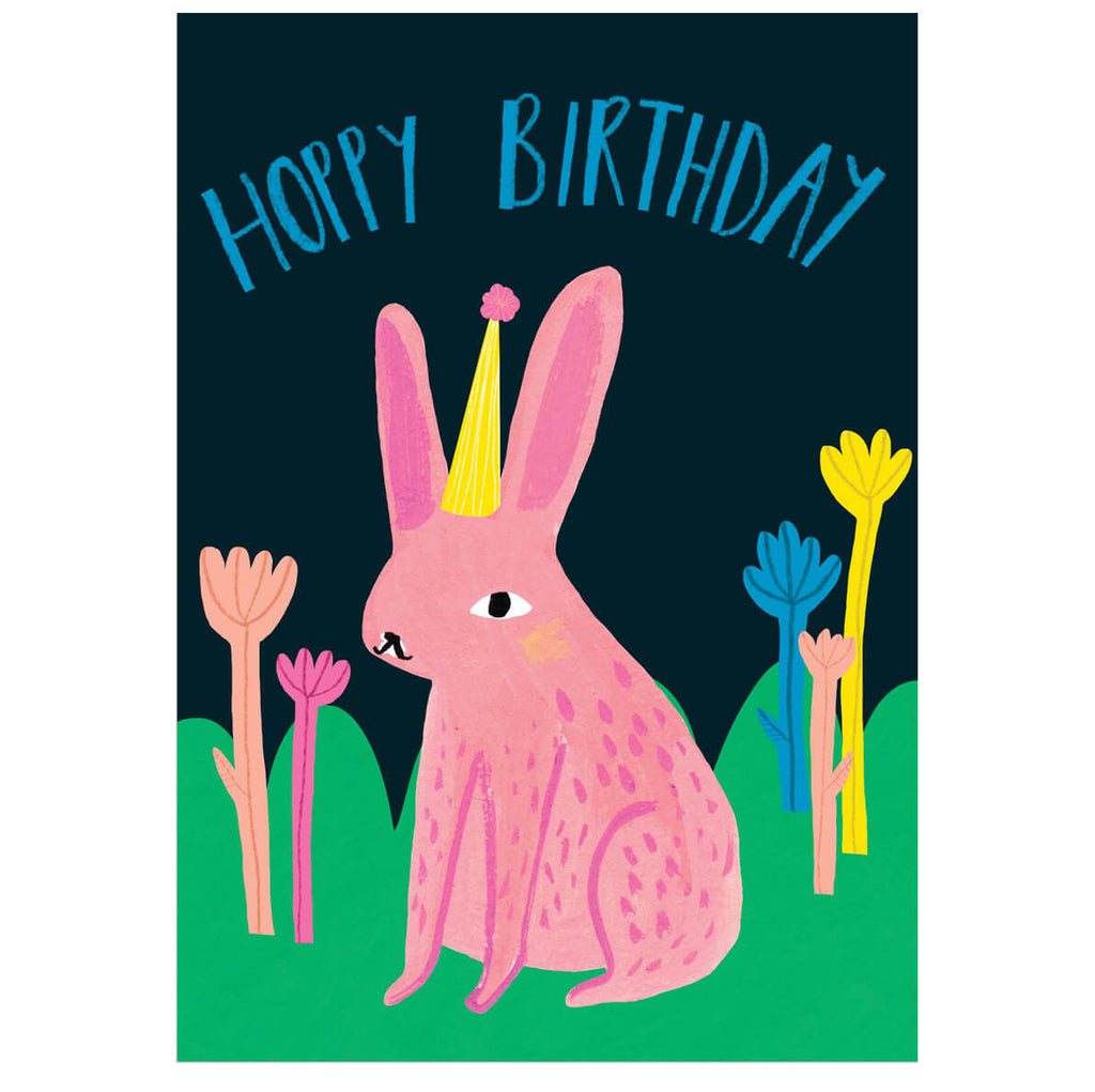 Hoppy Birthday Greetings Card by Amy Hodkin for Earlybird Designs
