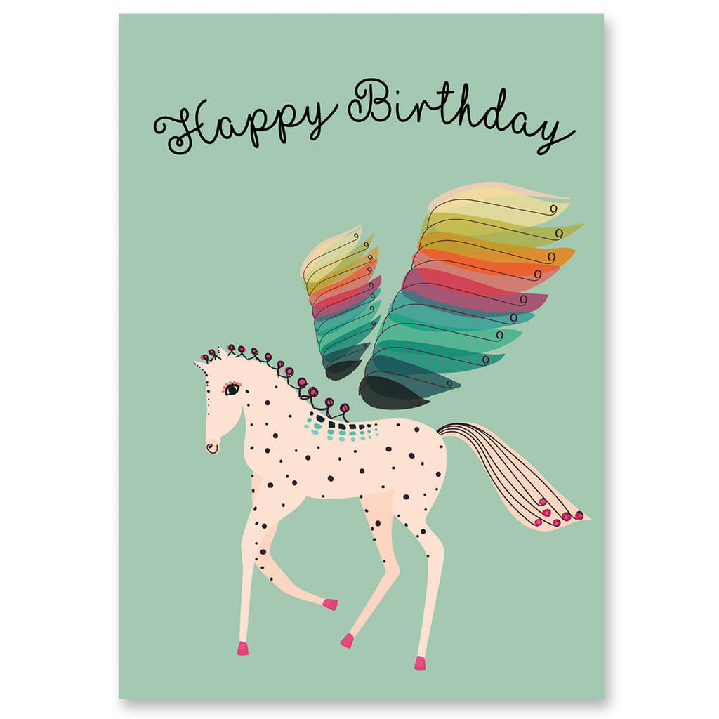 Pegasus Greetings Card by Elena Essex for Earlybird Designs