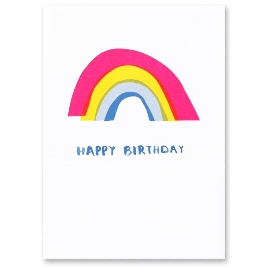 Happy Birthday Rainbow Birthday Greetings Card by Dominic Early for Earlybird Designs