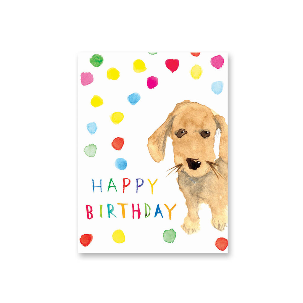 Happy Birthday Doggy Mini Greetings Card by Dominic Early for Earlybird Designs